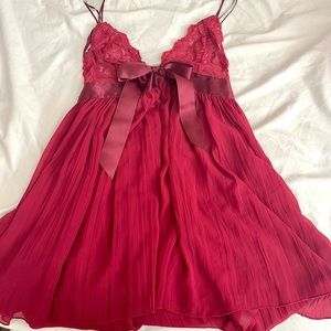 Victoria Secret Red Bow Slip dress